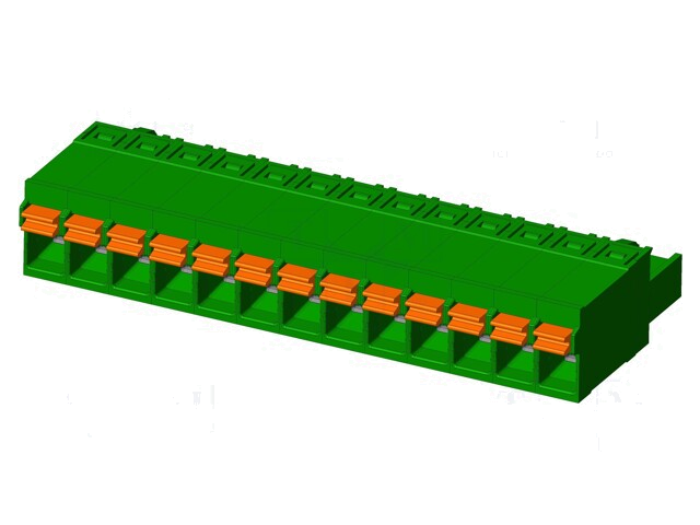 Connector: ontkoppelbare terminal strip; stekker; vrouwelijk Connector: ontkoppelbare terminal strip; stekker; vrouwelijk